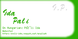 ida pali business card